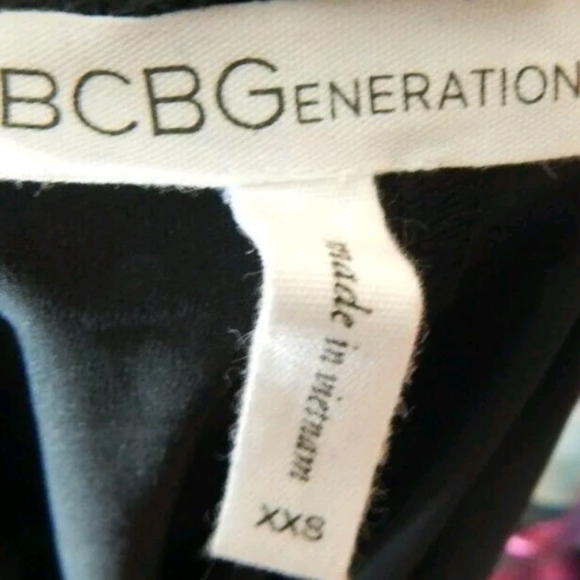 BCBGeneration Black Lace Trim Babydoll Dress - Picture 2 of 4